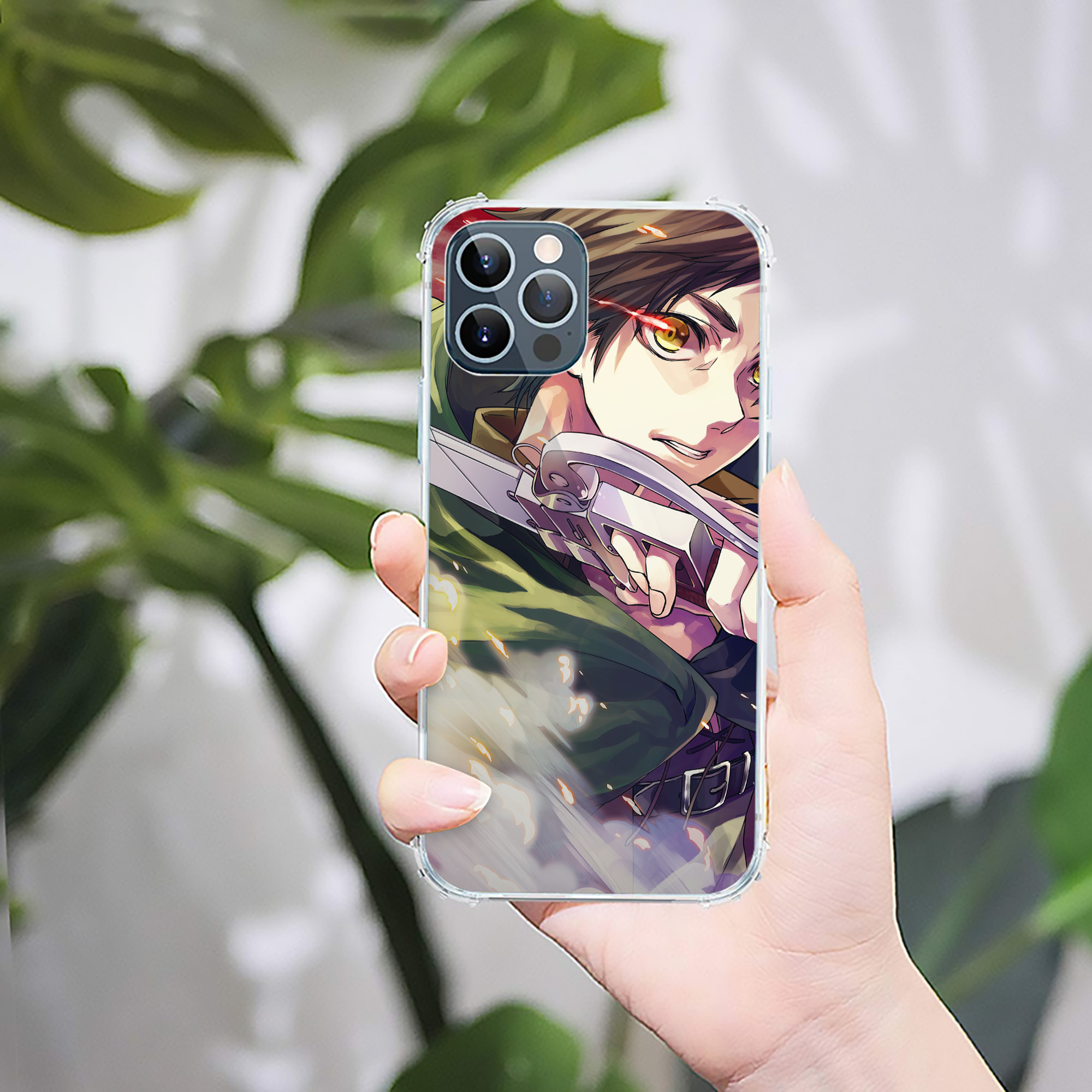 （画像用） 進撃の巨人 Attack on Titan 【iPhone 12シリーズ対応】透明スマホケース（クリアソフトケース）